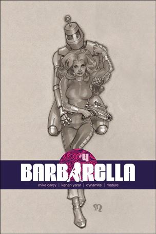 Barbarella (2017) issue 4-F Stéphane Roux 1:10 Black and White Cover