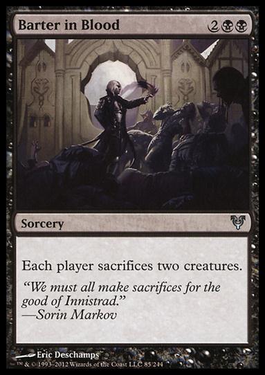 Magic the Gathering: Avacyn Restored (Base Set) card 85 Barter in Blood