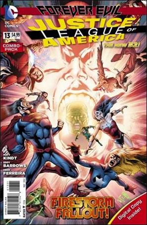 Justice League of America (2013)  issue 13-B Polybagged Eddy Barrows Cover Combo Pack