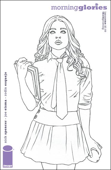 Morning Glories issue 1-D Solo Black and White Cover (3rd Printing)