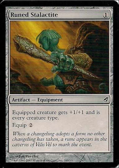 Magic the Gathering: Lorwyn (Base Set) card 260 Runed Stalactite