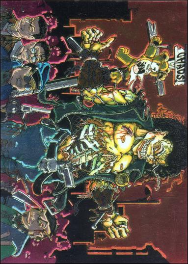 Evil Ernie Series II Chromium: Glow in the Dark (Base Set) card 86 Mysteries of Chaos! - "Evil's Weakness"