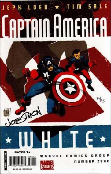Captain America: White issue 0-C DF  "White" Cover (Signed by Joe Simon) 1/35