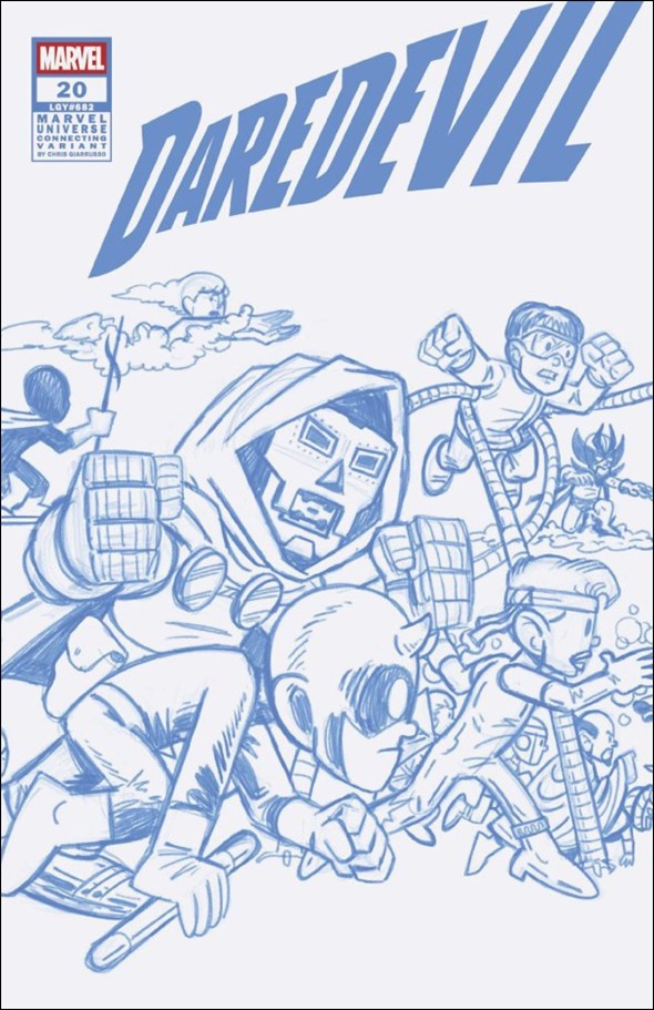 Daredevil (2023) issue 20-F Chris Giarrusso Line 1:50 MU Wraparound  Cover