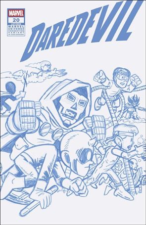 Daredevil (2023) issue 20-F Chris Giarrusso Line 1:50 MU Wraparound  Cover