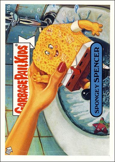 Garbage Pail Kids All-New Series 4 (Base Set) card 11b Spongey Spencer