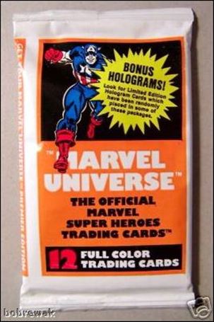 Marvel Universe: Series 1  card 2 Sealed Pack (Captain America Wrapper)