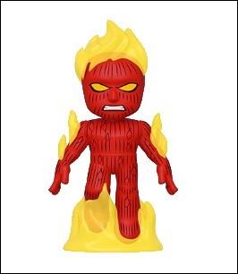Fantastic Four Mystery Minis figure 5 Human Torch  1:6