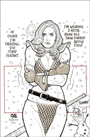Invincible Red Sonja issue 7-O Frank Cho 1:21 Virgin Cover