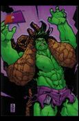 Marvel vs WildStorm (Chromium Refractor Parallel Base Set) card 36 Slag vs. The Hulk