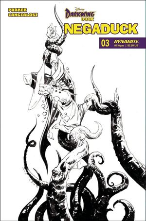 Negaduck issue 3-F Jae Lee 1:10 Line Art Cover