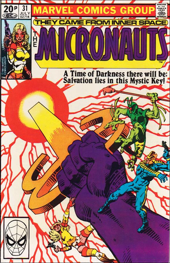 Micronauts (1979) issue 31-B UK Price Cover