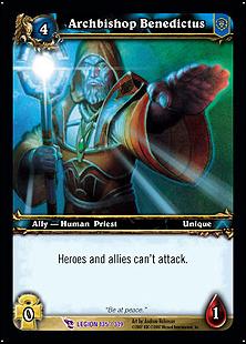 World of Warcraft: March of the Legion (Base Set) card 135 Archbishop Benedictus