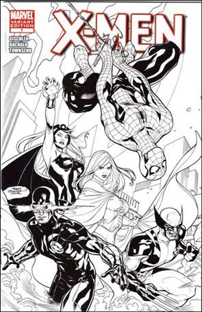 X-Men (2010) issue 7-H Terry Dodson Black & White Cover