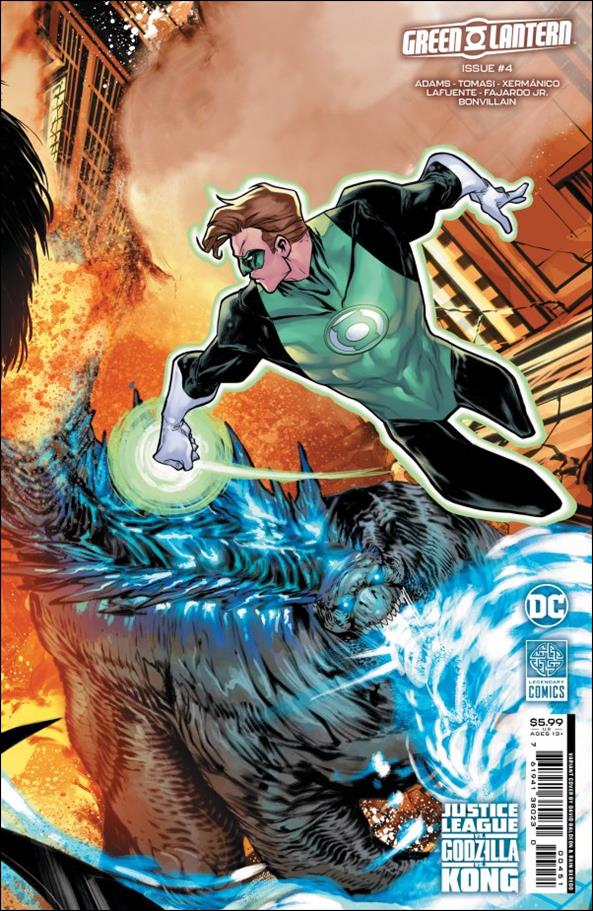 Green Lantern (2023) issue 4-E David Baldeon JL Godzilla Kong Cardstock Cover