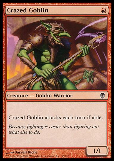 Magic the Gathering: Darksteel (Base Set) card 56 Crazed Goblin