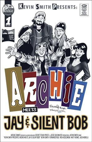 Archie Meets Jay & Silent Bob issue 1-B Fernando Ruiz B&W Homage Cover