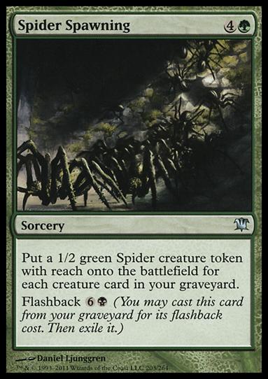 Magic the Gathering: Innistrad (Base Set) card 203 Spider Spawning