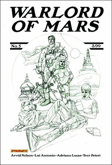 Warlord of Mars issue 5-F Joe Jusko 1:25 Black and White Cover