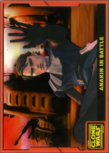Star Wars: The Clone Wars (Red Animation Cel Subset) card nn1 Anakin in Battle