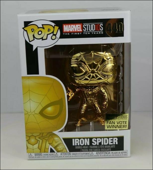 POP! Marvel figure 440 Iron Spider (Gold Chrome)