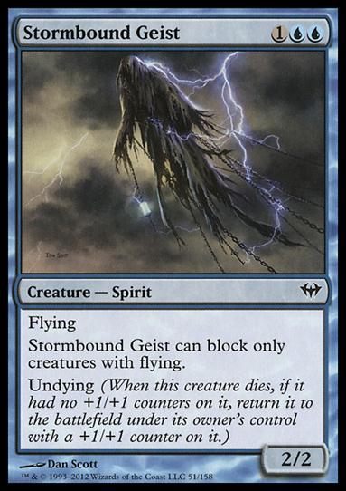 Magic the Gathering: Dark Ascension (Base Set) card 51 Stormbound Geist