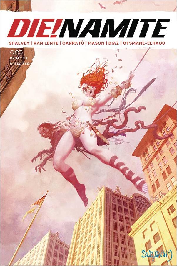 Die!namite issue 3-E Arthur Suydam Zombie Homage Cover
