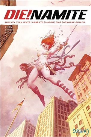 Die!namite issue 3-E Arthur Suydam Zombie Homage Cover