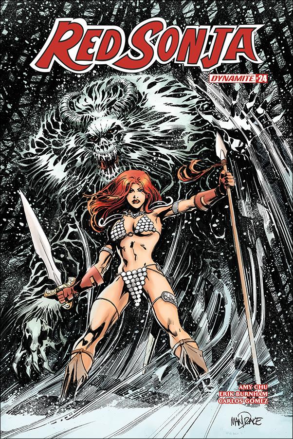 Red Sonja (2017) issue 24-C Tom Mandrake Cover