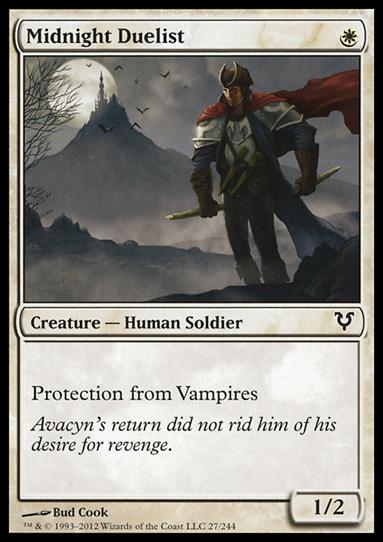 Magic the Gathering: Avacyn Restored (Base Set) card 27 Midnight Duelist
