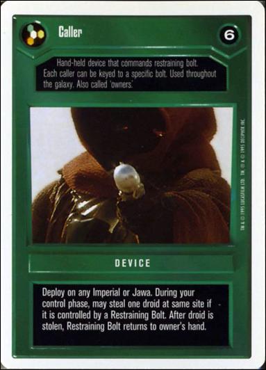 Star Wars: Premiere Unlimited (Base Set) card 38 Caller