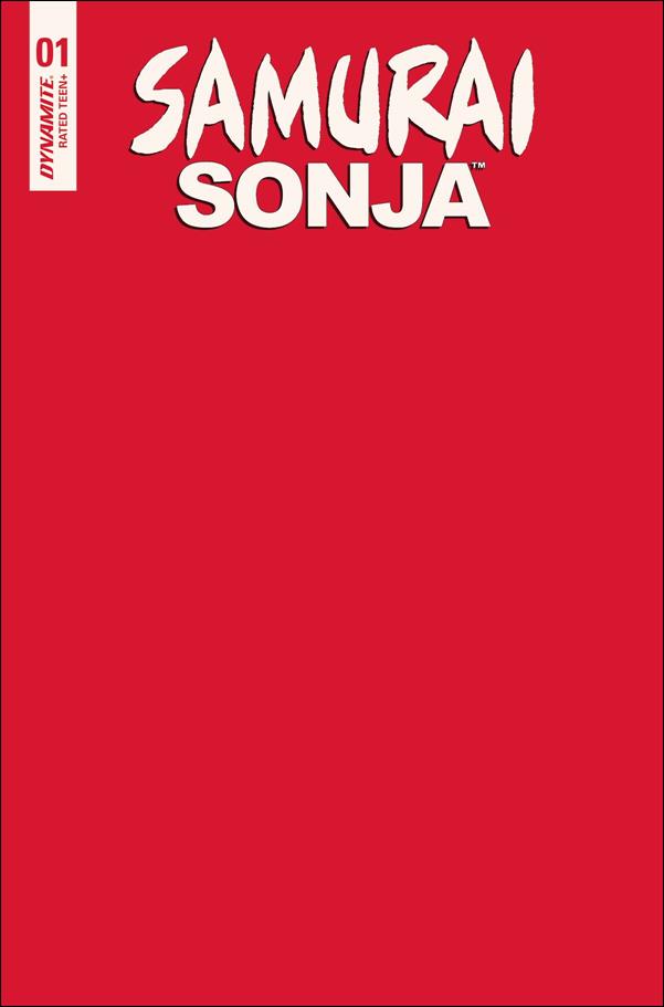 Samurai Sonja issue 1-J Red Blank Authentix Cover