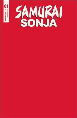Samurai Sonja issue 1-J Red Blank Authentix Cover