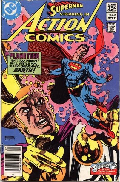 Action Comics (1938) issue 547-C Canadian Price Cover