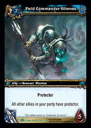 World of Warcraft: Through the Dark Portal (Base Set) card 163 Field Commander Olinnae