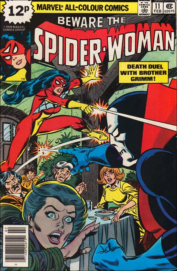 Spider-Woman (1978) issue 11-B UK Price Cover