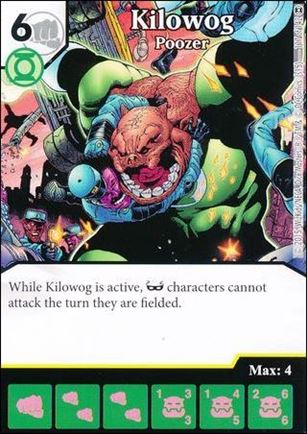 DC Comics Dice Masters War of Light card 117 Kilowog: Poozer