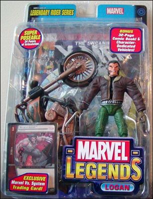 Marvel Legends (Legendary Riders Series) figure 2 Logan (Brown Jacket & Grey Temples)