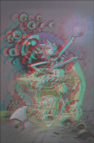 Rick and Morty vs Dungeons & Dragons issue 1-E Troy Little 3D Exclusive Cover 1/500