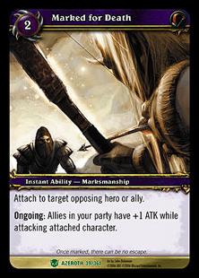 World of Warcraft: Heroes of Azeroth (Base Set) card 39 Marked for Death