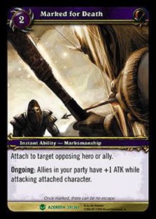 World of Warcraft: Heroes of Azeroth (Base Set) card 39 Marked for Death