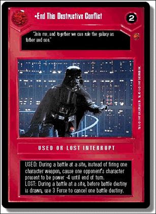 Star Wars: Cloud City Limited (Base Set) card 65 End This Destructive Conflict