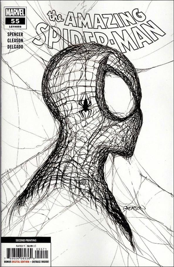 Amazing Spider-Man (2018) issue 55-G Patrick Gleason 1:50 Negative Cover (2nd Printing)