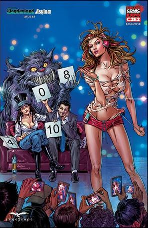 Grimm Fairy Tales Presents Wonderland: Asylum issue 3-D Abhishek Malsuni C2E2 Cover