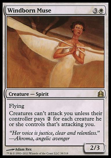 Magic the Gathering: Commander (Base Set) card 38 Windborn Muse
