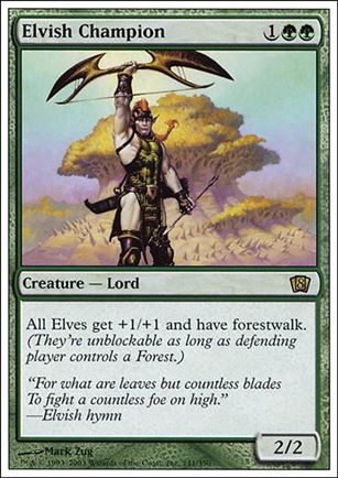 Magic the Gathering: 8th Edition (Base Set) card 241 Elvish Champion