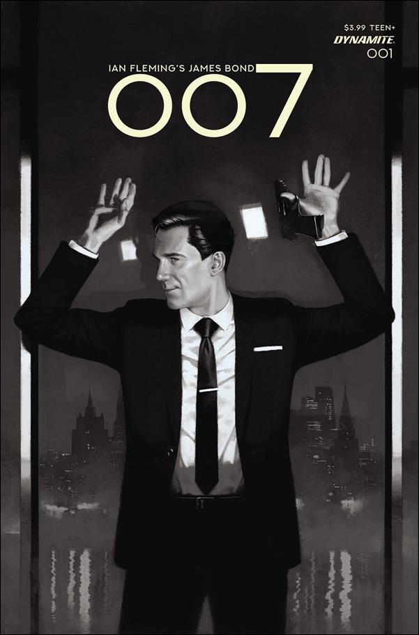 007 issue 1-K Marc Aspinall 1:7 Black & White Cover