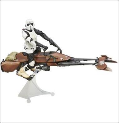 Star Wars: The Black Series (Deluxe) figure 2-B Speeder Bike with Biker Scout (Loose)