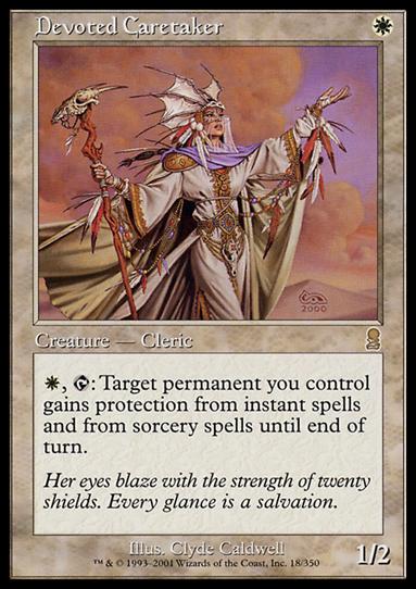 Magic the Gathering: Odyssey (Base Set) card 18 Devoted Caretaker