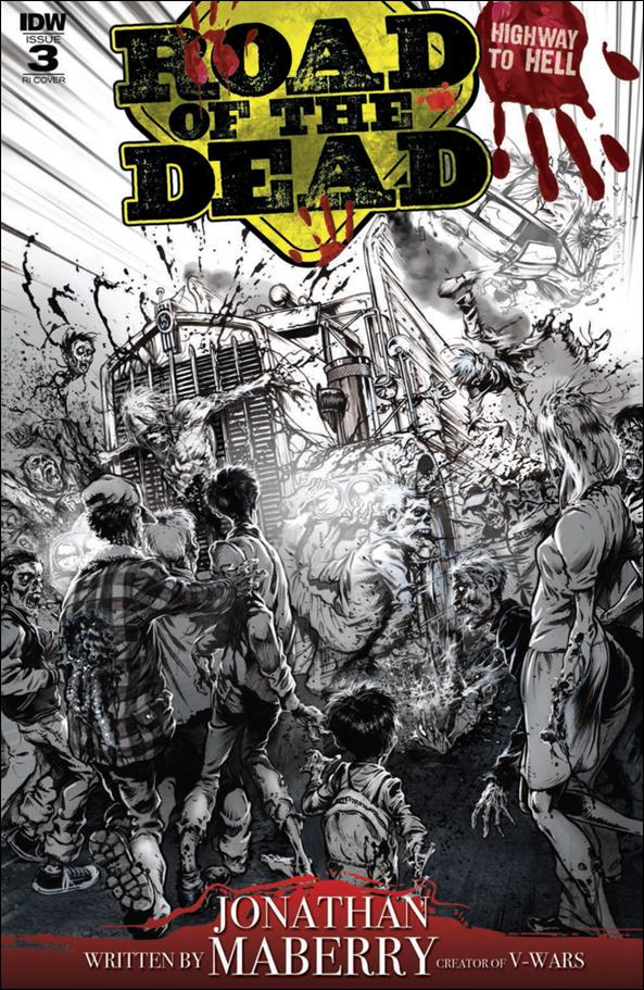 Road of the Dead: Highway to Hell issue 3-C Santiperez 1:10 Black & White Cover